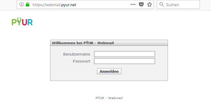 Pyur Webmail Login